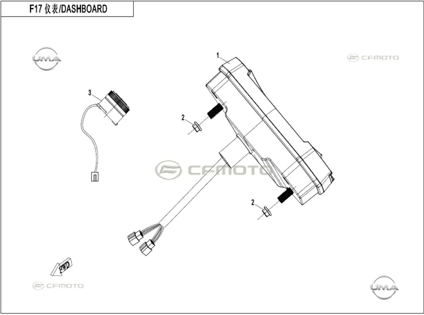 CFMOTO CF GOES TERROX 400L (CF400ATR-4L)(T3B) GOSTERGE PANELI KOMPLE