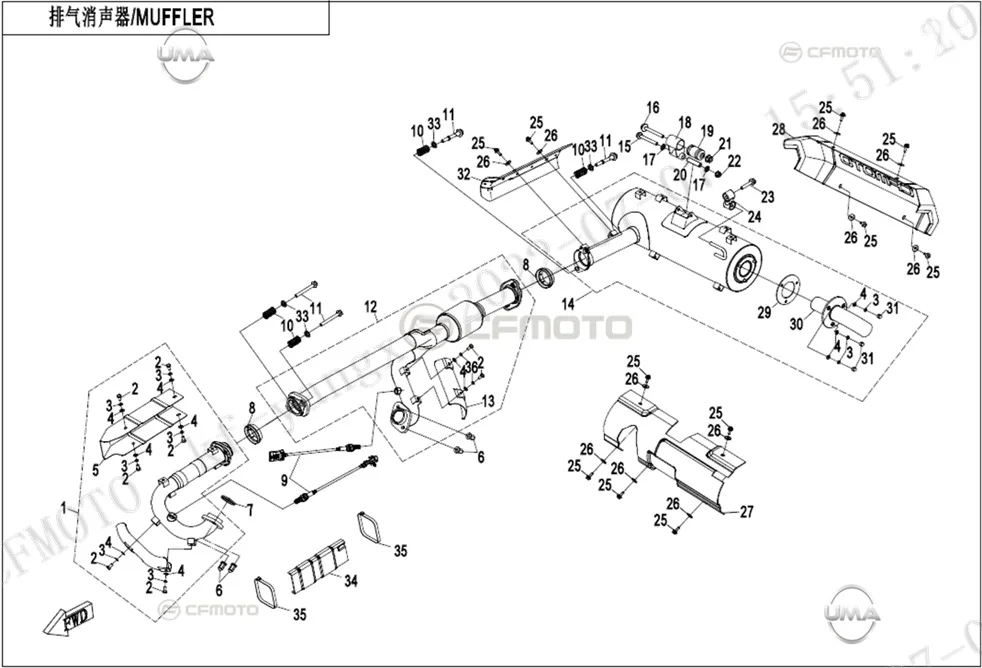 CFMOTO CF1000ATR (T3B)_22 EGZOZ BORUSU