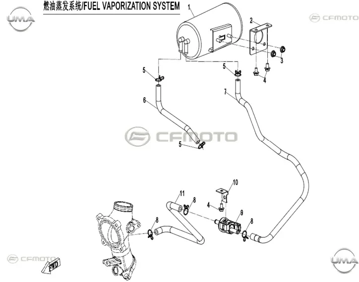 CF MOTO 450NK IKINCIL HAVA FILTRESI KONTROL VALFI
