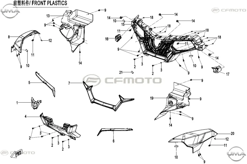 CFMOTO CF600ATR-2L (T3B) ON PANJUR ALT (GRI)