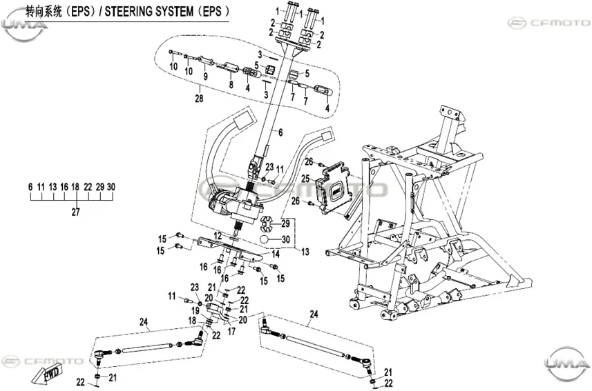 CFMOTO CF600ATR-2L (T3B) ELEKTRIK DIREKSIYON KONTROL UNITESI