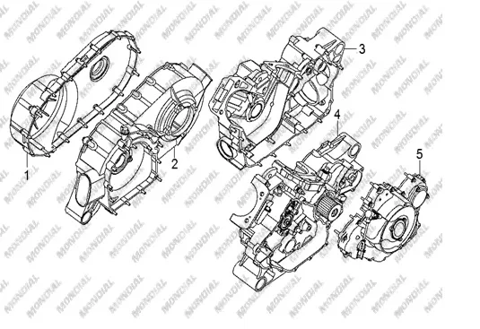 CFMOTO CF800ATR (T3) KRANK KUTUSU SOL KAPAK