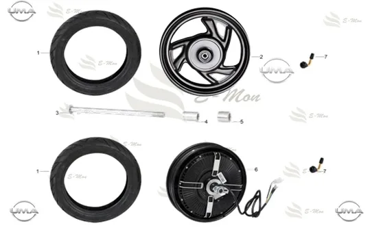 E-MON BUDDY MOTOR (60V1200W)