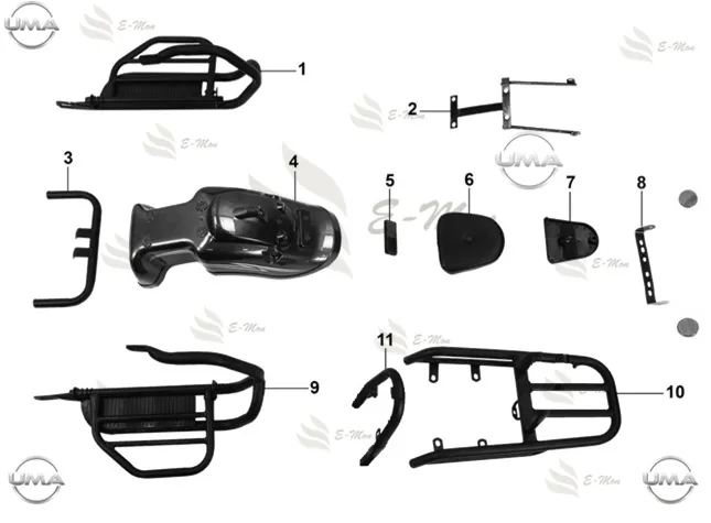 E-MON CYCLONE 3000 ARKA CAMURLUK (KIRMIZI)
