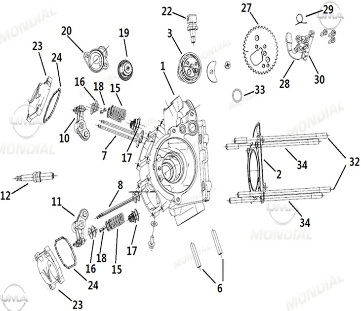MONDIAL RESSIVO 125 SUPAP KULBUTORU EMME