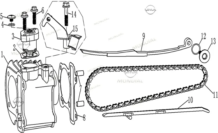 MONDİAL ELEGANT 125 LIFTER TANSIYONER CONTASI