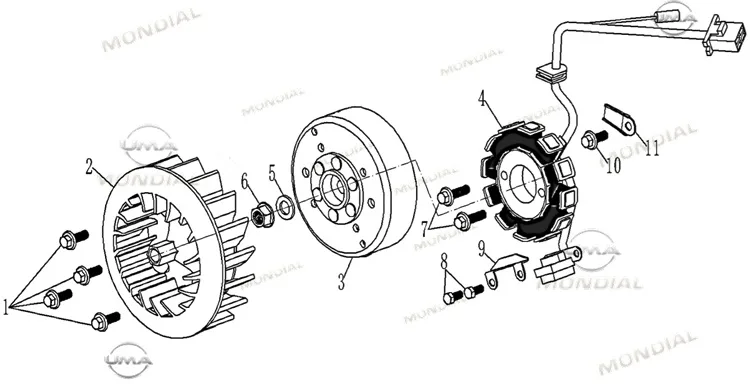 MONDİAL ELEGANT 125 STATOR
