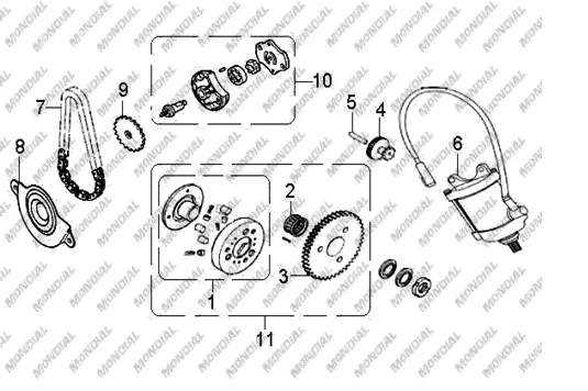 MONDIAL AU 200 YAG POMPASI KOMPLE