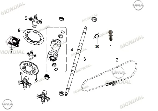 MONDIAL AU 200 ARKA AKS DISK YATAGI
