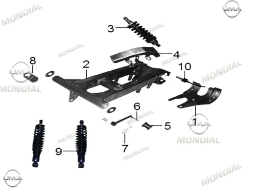MONDIAL TERRATRACK 200 ZINCIR GERGI MAKARASI
