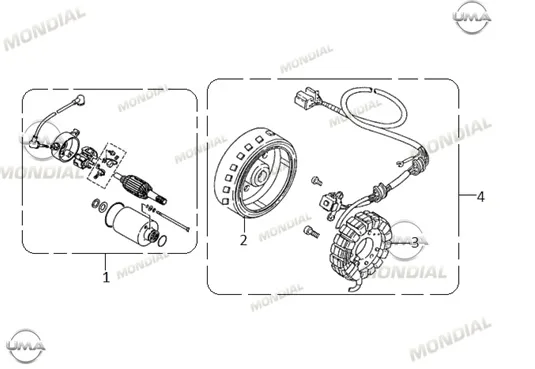 MONDIAL 250 NEVADA ROTOR