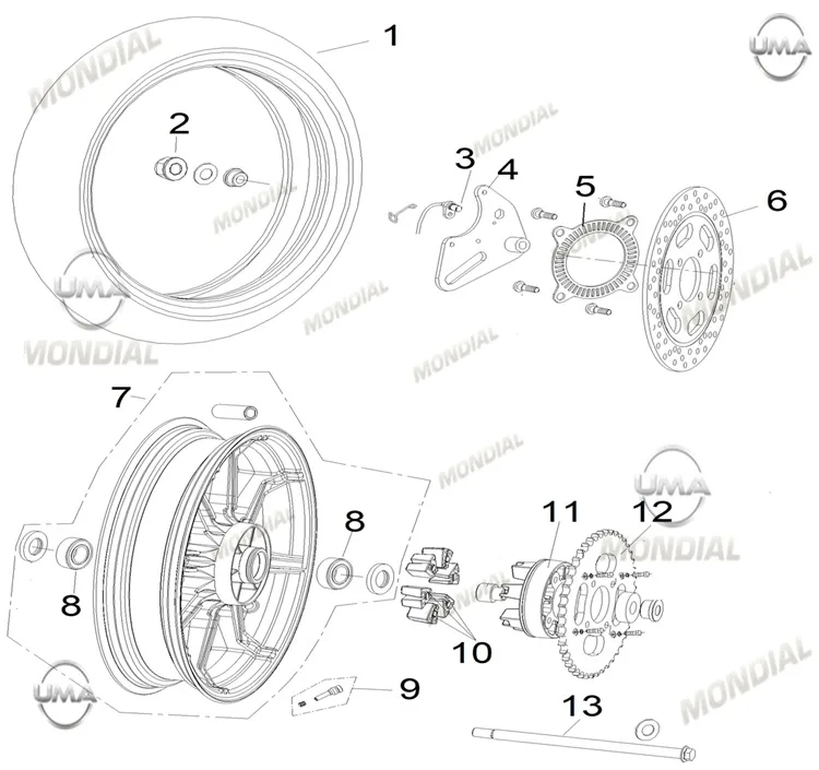 MONDIAL 250 NEVADA STOPER GOVDESI