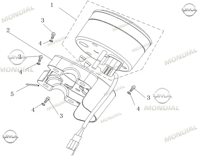 MONDIAL 250 NEVADA GOSTERGE PANELI KOMPLE