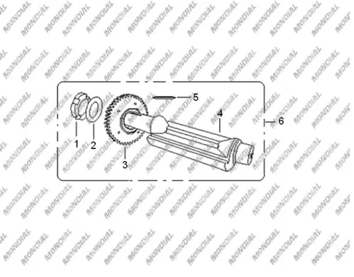 MONDIAL X-TREME MAX 150 DENGE MILI DISLISI (43T)