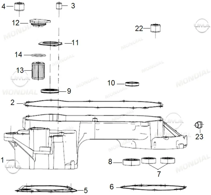 MONDIAL RESSIVO 125 YAG FILTRESI KAPAGI
