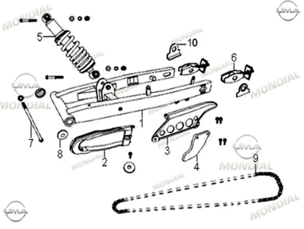 MONDIAL X-TREME MAX 150 ZINCIR GERGI GRUBU