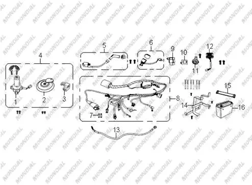 MONDIAL X-TREME MAX 150 REGULATOR