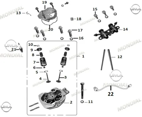 MONDIAL X-TREME MAXX 200 i MOTOR SICAKLIK SENSORU