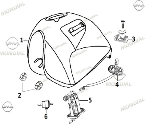 MONDIAL X-TREME MAXX 200 i BENZIN DEPO SAMANDIRASI