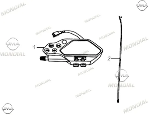 MONDIAL X-TREME MAXX 200 i GOSTERGE PANELI KOMPLE