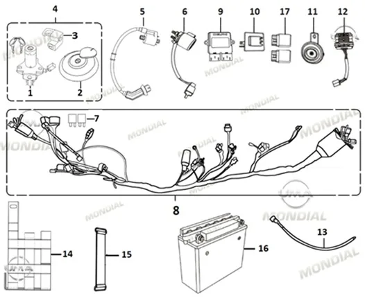 MONDIAL X-TREME MAXX 200 i REGULATOR