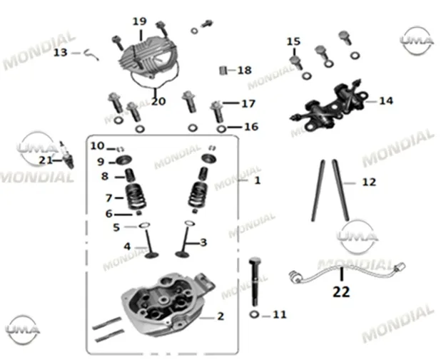 MONDIAL X-TREME MAXX 200 i E5 MOTOR SICAKLIK SENSORU (E5)