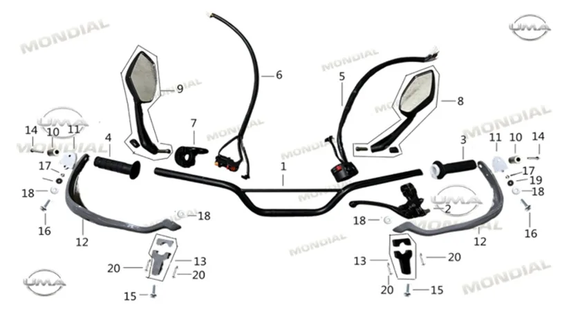 MONDIAL X-TREME MAXX 250 I (E5+) RUZGARLIK BAGLANTI BRAKETI ALT