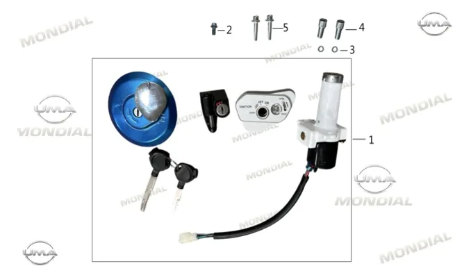 MONDIAL X-TREME MAXX 250 I (E5+) KILIT SETI
