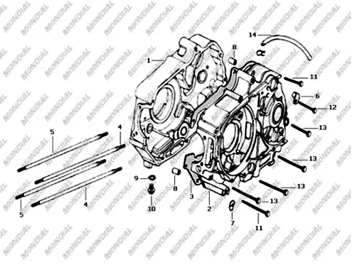 MONDIAL 100 HYENA KRANK KUTUSU SOL