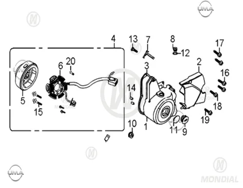 MONDIAL 100 SFC EXCULISIVE STATOR
