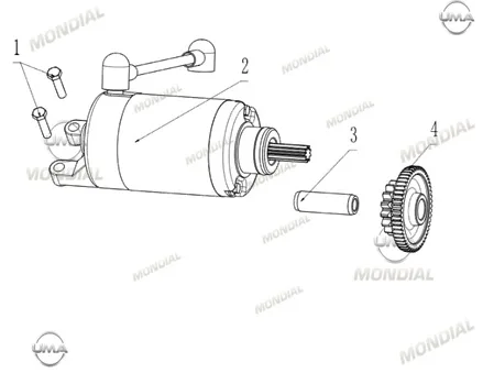 MONDIAL 400 RX3S EVO MARS REDUKSIYON DISLISI MILI