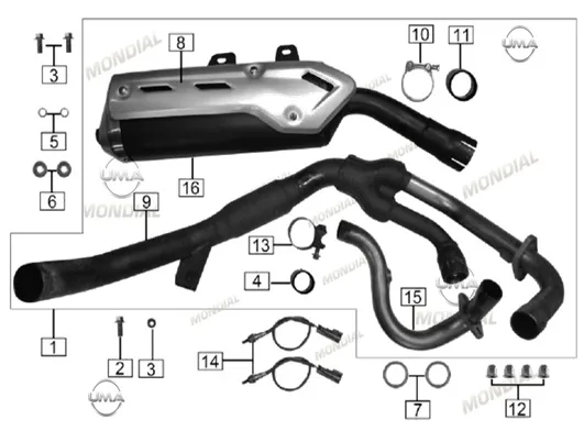 MONDIAL 400 RX3S EVO EGZOZ DEKOR KAPAGI
