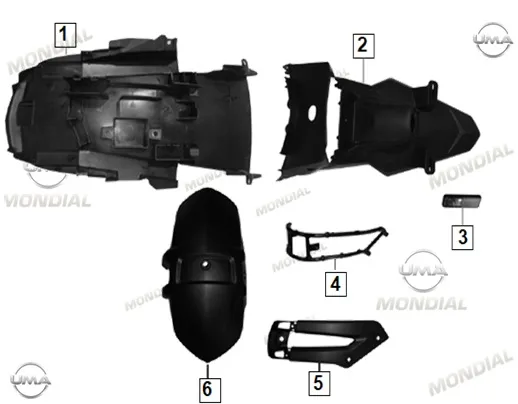 MONDIAL 400 RX3S EVO ARKA CAMURLUK ON