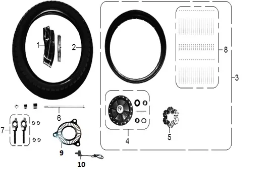 MONDIAL 400 RX3S EVO ABS KONTROL SENSORU ARKA