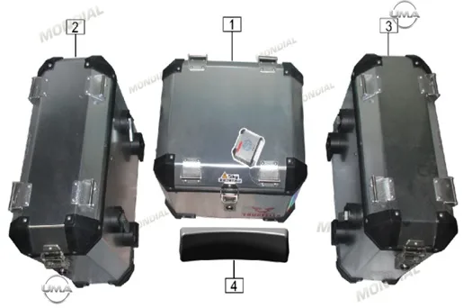 MONDIAL 400 RX3S EVO ARKA CANTA DAYANAK YASTIGI