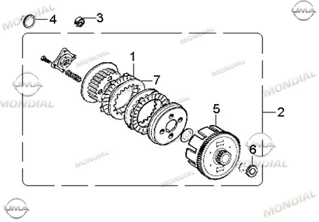 MONDIAL RX1 DEBRIYAJ BALATASI ARA SACI