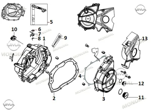 MONDIAL RX1 KRANK KUTUSU SOL ARKA KAPAK