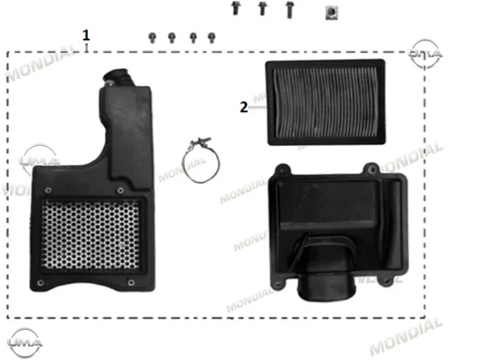 MONDIAL RX1 HAVA FILTRESI KOMPLE