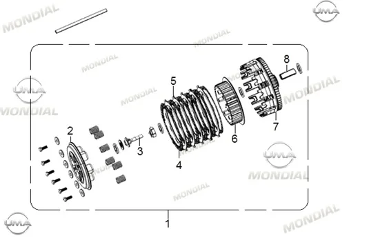 MONDIAL RX3 İ EVO 250 ABS_18 DEBRIYAJ BASKI FLANSI