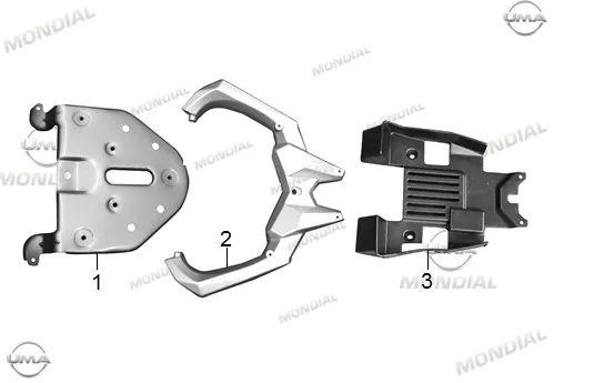 MONDIAL RX3 İ EVO 250 ABS_18 ARKA CANTA BAGLANTI BRAKETI (GRI)