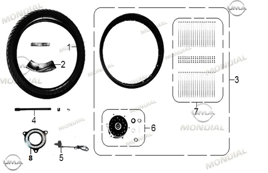 MONDIAL RX3 İ EVO 250 ABS_18 ABS ALGILAYICI PLAKA ON