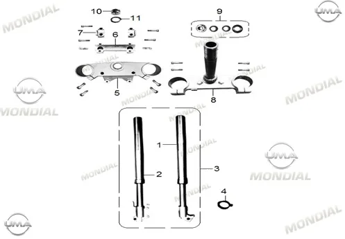 MONDIAL RX3I EVO 250 ON AMORTISOR TAKIMI