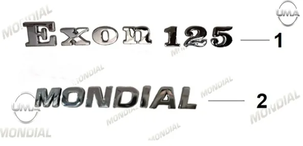 MONDIAL 125 EXON ETIKET SETI (EXON 125)