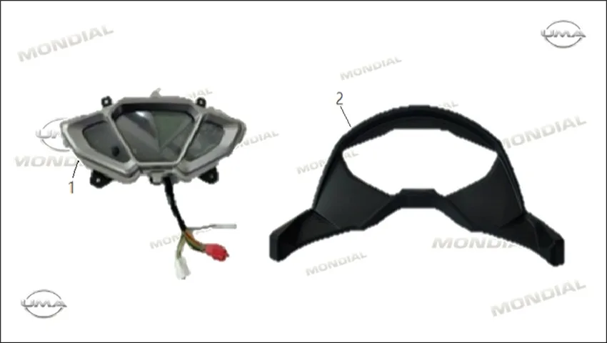 MONDIAL 125 FUZION (E5+) GOSTERGE PANELI KOMPLE