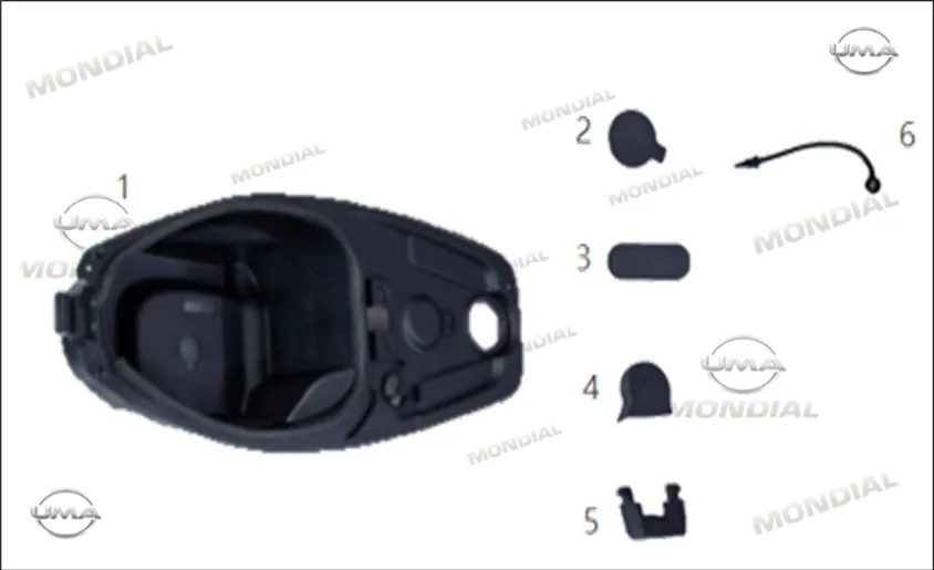 MONDIAL 125 FUZION (E5+) SELE ALTI BAGAJ