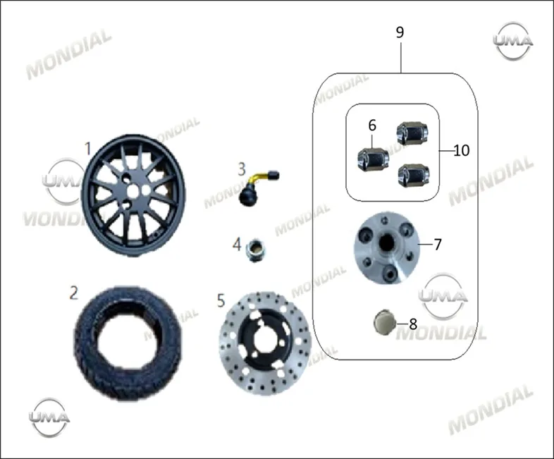 MONDIAL 125 FUZION (E5+) SOMUN KAPAGI