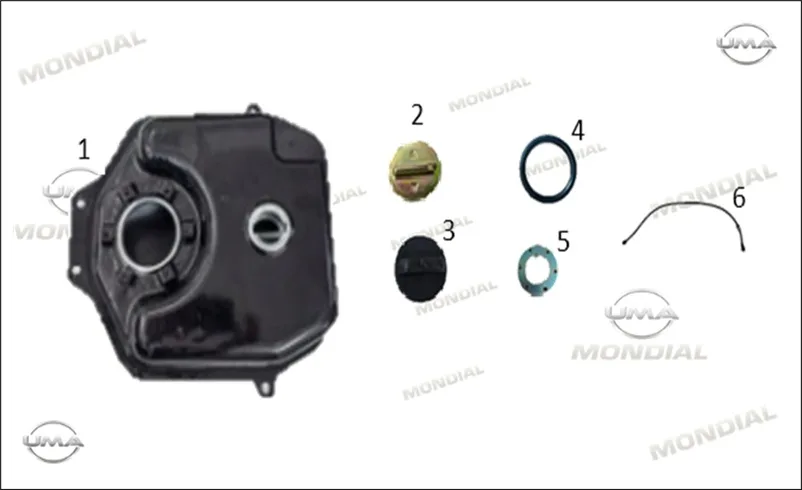 MONDIAL 125 FUZION (E5+) BENZIN GIRIS BORUSU