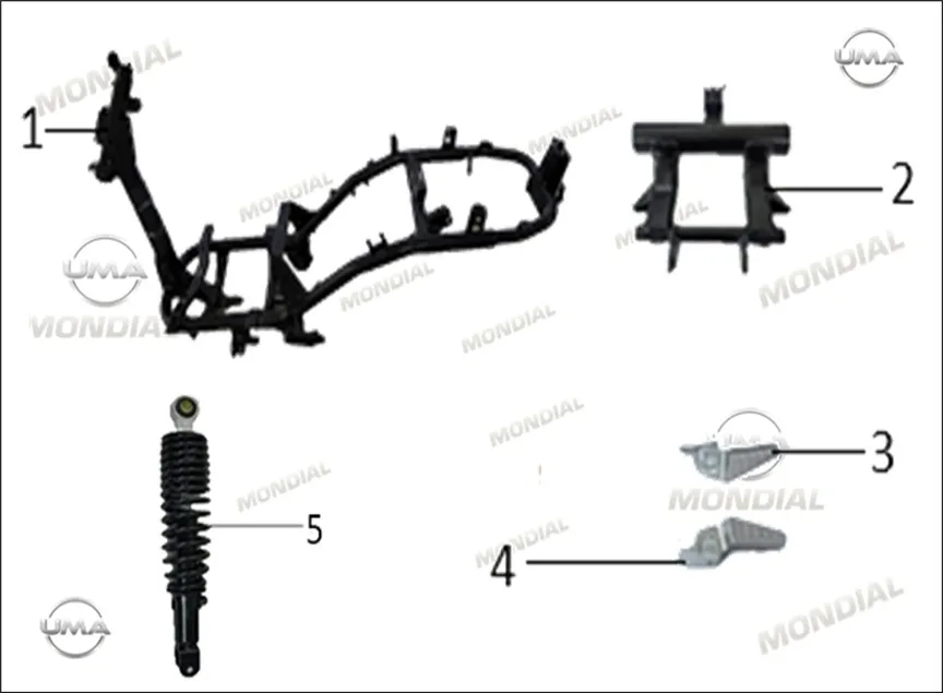 MONDIAL 125 FUZION (E5+) MOTOR DESTEK