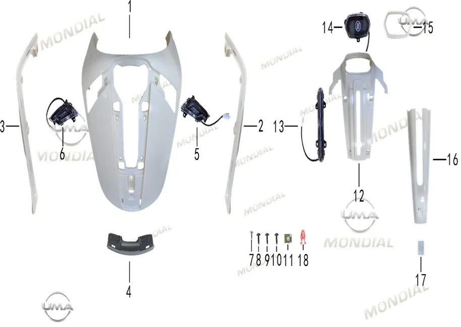 MONDIAL 125 LUNGO (E5+) FAR MUHAFAZA KLIPSI