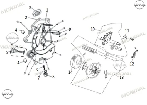 MONDIAL 125 Mash I MARS PEDALI